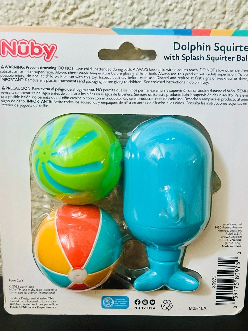 Nuby Dolphin Squirter Bath Toy Set